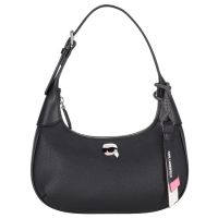 Karl Lagerfeld Henkeltasche ikon grainy round shoulderbag black