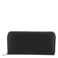 Seidenfelt Manufaktur Langbörse Damen Smilla black, silver
