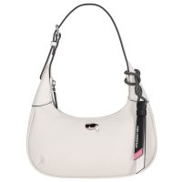 Karl Lagerfeld Henkeltasche ikon grainy round shoulderbag off white
