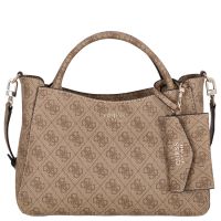 Guess Henkeltasche Brenton SML Girlfriend Satchel (HWLG) latte logo
