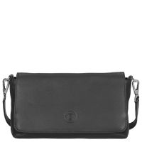 Sattlers & Co. Umhängetasche The Smooth Ponga Flap Bag black