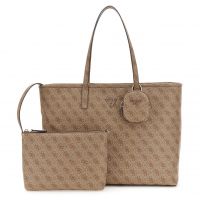 Guess Shopper Power Play II Large Tech Tote (HWSL) latte logo