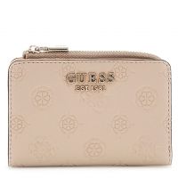 Guess Kleinbörse Damen Phoebe SLG Zip Around Card Case (SWPD) simply taupe logo