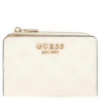 Guess Kleinbörse Damen Phoebe SLG Zip Around Card Case (SWPD) offwhite logo