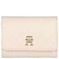 Tommy Hilfiger Überschlagbörse Damen TH Distinct Trifold Wallet Mono sugarcane